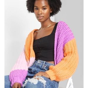 Wild Fable Crafted Chunky Knit Cardigan 